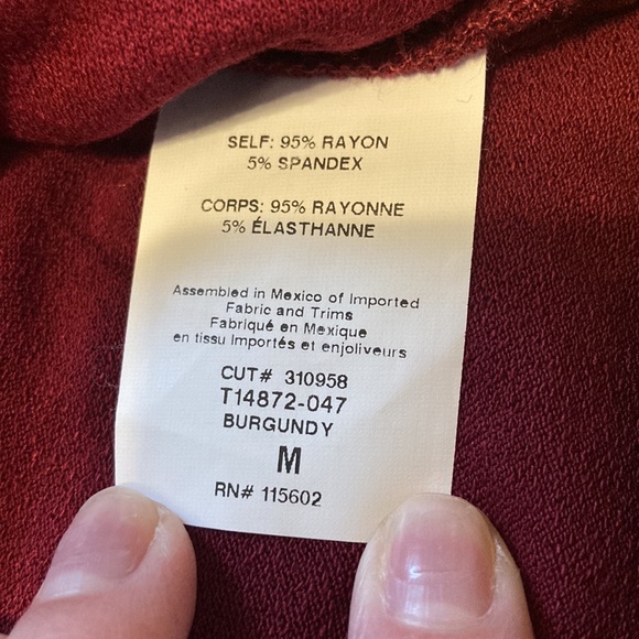 *last chance!!* LUSH | Women’s maroon deep v-neck sleeveless tank top bodysuit - Picture 5 of 15